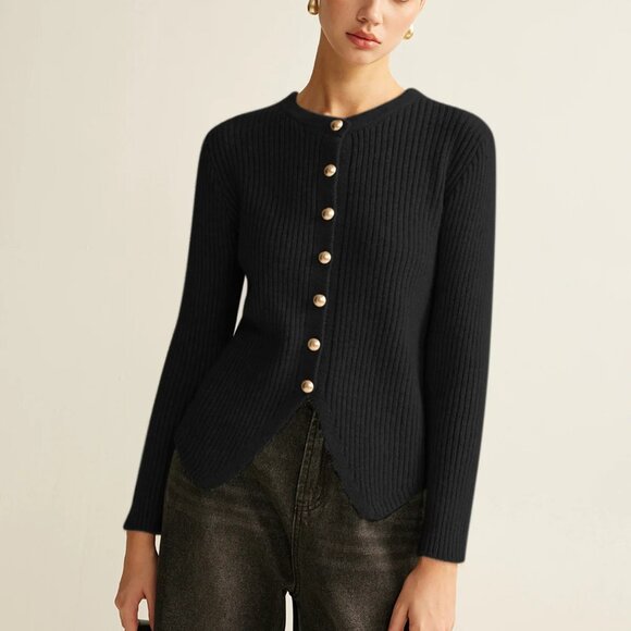 Commense Button Down Split Cardigan NWT, Size M - Picture 1 of 12